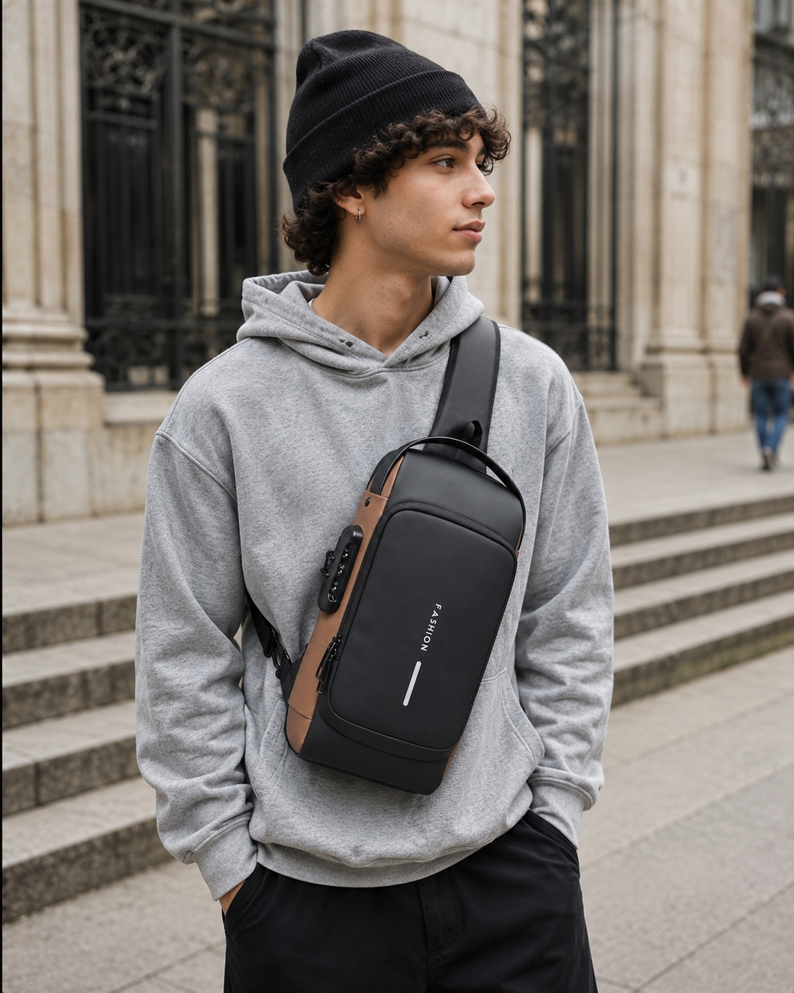 Bandolera Antirrobo Urban en uso